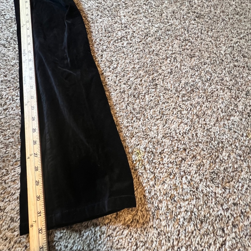 White House Black Market Blanc Black‎ Velvet Boot Leg Pants Womens 2R RN111459 - Picture 7 of 8